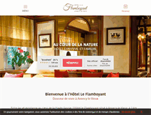 Tablet Screenshot of hotel-le-flamboyant.com